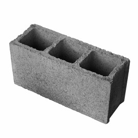 Bloco de concreto de veda��o 14x19x39 com fundo