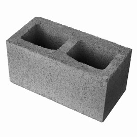 Bloco de concreto estrutural 19x19x39 cm 4.5 Mpa