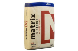 Argamassa de proje��o Matrix saco 50kg 2203
