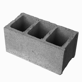 Bloco de concreto de veda��o 19x19x39 com fundo
