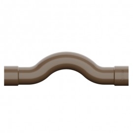 Curva de Transposio PVC Soldvel 25mm Marrom - Tigre