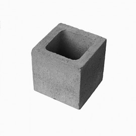 Bloco de concreto estrutural 19x19x19 cm (Meio bloco) 4.5 mpa