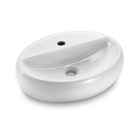 Cuba Apoio Oval com Mesa 49X38 Branca - Icasa