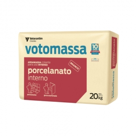 Argamassa colante Porcelanato Interno ACII Branca Votomassa saco 20kg