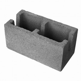 Bloco de concreto canaleta 19x19x39 cm 4.5 Mpa